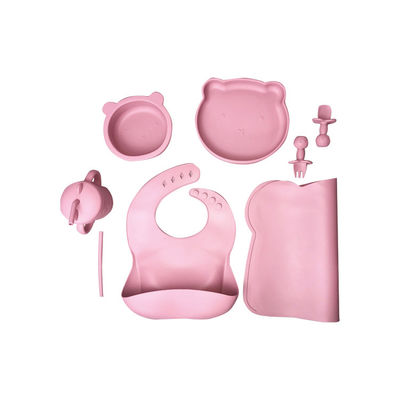 comprar Grupo de alimentação do bebê durável do silicone 6 PCes BPA placas livres Straw Sippy Cup online manufacture
