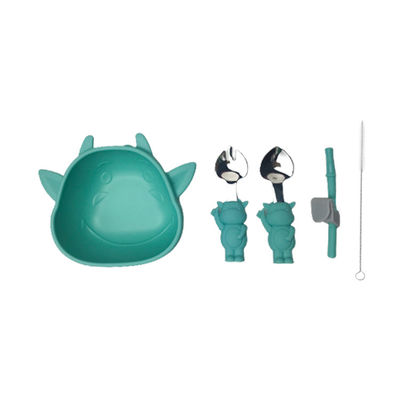 comprar O travesso dá forma ao grupo de alimentação do bebê reusável do silicone desliza não Bpa que a bacia livre personalizou online manufacture