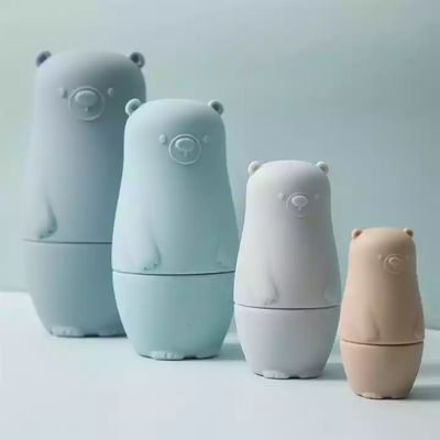 comprar O brinquedo educacional das crianças de empilhamento impermeáveis bonecas do assentamento do russo de 4 partes online manufacture