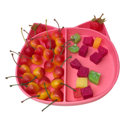 comprar Placa de alimentação do silicone do treinamento do bebê Bpa personalizado de venda quente Cat Shape livre online manufacture