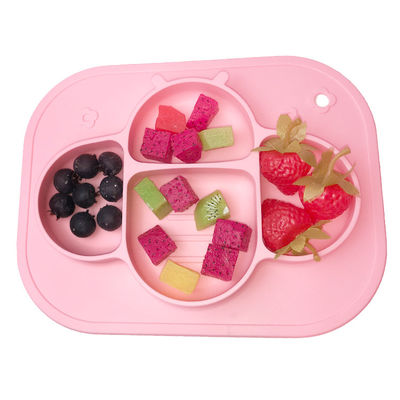 comprar A placa dividida livre não tóxica da sução de Tray Bee Shape BPA do bebê do silicone personalizou online manufacture