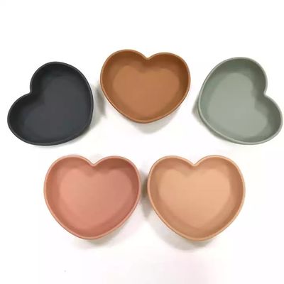 comprar A placa ajustada de alimentação do bebê para o preço de fábrica dos frutos personalizou a forma Bpa do coração livre online manufacture