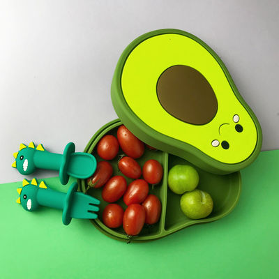 comprar Personalizado dê forma ao silicone do produto comestível dividiu placas para bebês online manufacture