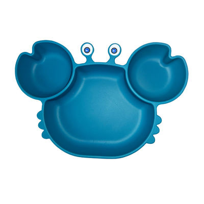 comprar Logotipo feito sob encomenda amigável de Tray Set Food Grade Eco do bebê do silicone da forma do caranguejo online manufacture