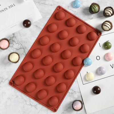 comprar Meios moldes redondos do fundente do silicone da cavidade do molde DIY do chocolate do círculo multi online manufacture