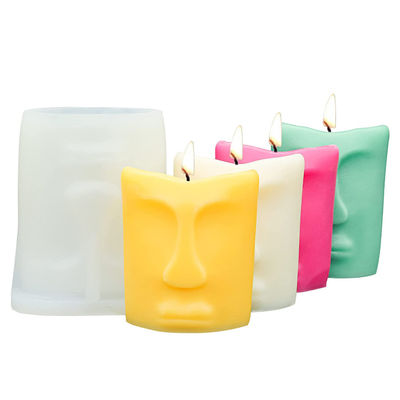 comprar O silicone da vela do rosto humano molda o molde reusável da vela do anti rasgo amigável de Eco online manufacture
