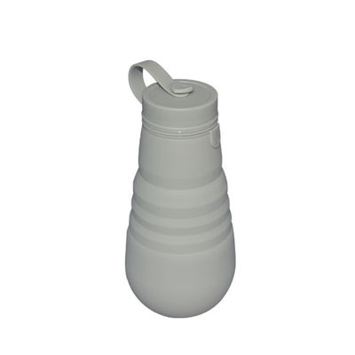 comprar Esportes exteriores de Grey Silicone Collapsible Drinking Bottle que dobram a garrafa de água 500ml online manufacture
