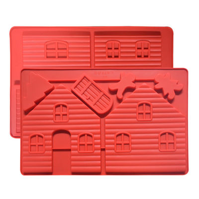 comprar a casa de cozimento dos utensílios do silicone 3D deu forma ao molde feito a mão do sabão do silicone de Diy do quadrado online manufacture