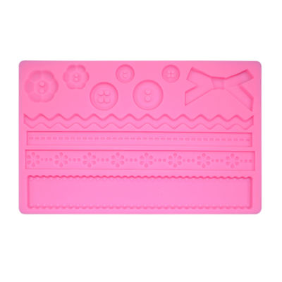 comprar Moldes do laço do fundente de Diy dos utensílios do cozimento do silicone do queque para a decoração do bolo online manufacture