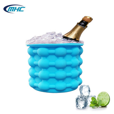 comprar Cubeta de gelo dobrável Eco do fabricante do cubo de gelo do molde do gelo do silicone amigável online manufacture