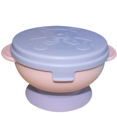 comprar Colher dividida da placa do bebê do copo da placa da bacia da sução do silicone silicone pequeno com grupo da tampa online manufacture