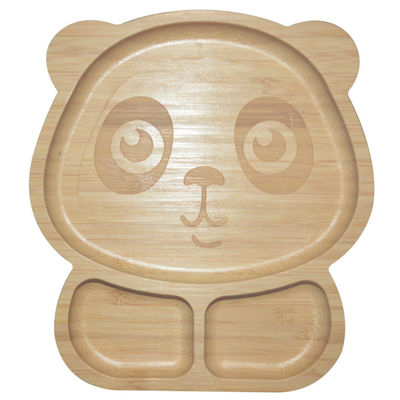 comprar A placa de bambu do bebê do silicone dos utensílios de mesa amigáveis de Eco dividiu a placa BPA da sução livre online manufacture