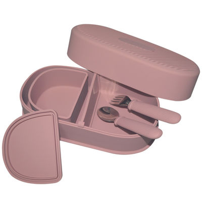 comprar Escola Caixa de almoço de silicone de silicone para bebê Conjunto de alimentação de silicone logotipo personalizado online manufacture