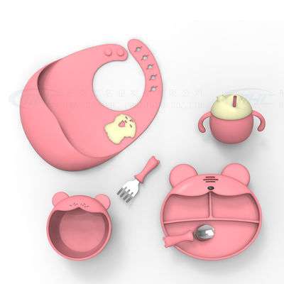 comprar Conjunto de alimentação para bebés não tóxicos para 6-12 meses Jogos de placa padrão sem BPA sem silicone online manufacture