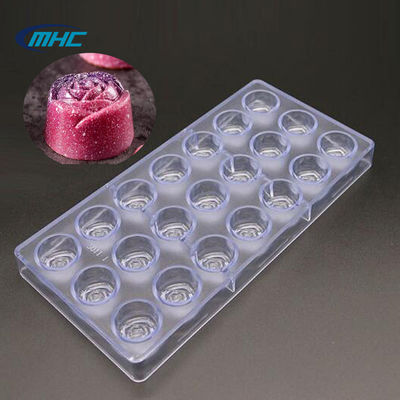 comprar MHC policarbonato em forma de flor de rosa molde de chocolate aprovado pela FDA online manufacture