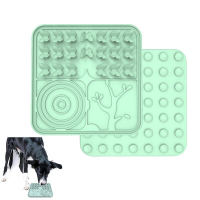 comprar MHC Custom Eco-Friendly Silicone Dog Lick Mat em forma quadrada Material portátil à prova d'água de qualidade alimentar para animais pequenos online manufacture