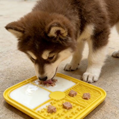 comprar Tapete de Silicone Ecológico para Cães, Acessório de Tigela Alimentadora para Cães, Tapete de Silicone para Cães/Gatos com Ventosa online manufacture