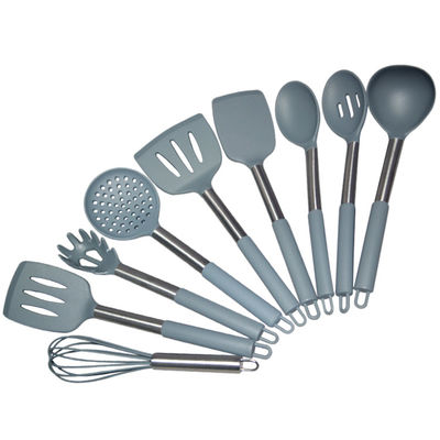 O utensílio de Gray Silicone Spatula Kitchenaid Cookware de 12 partes ajustou-se personalizado