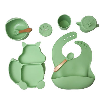 O esquilo dá forma ao produto comestível do OEM dos PCes do silicone 6 dos pratos fundos e das bacias da sução