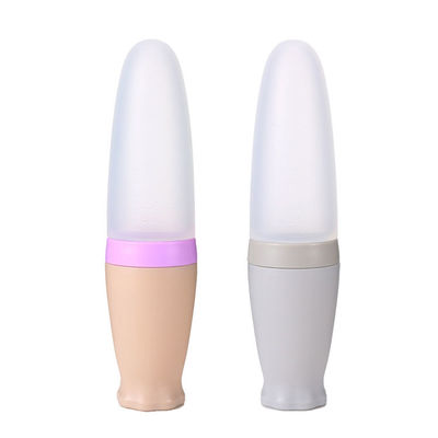 Garrafa de alimentação livre da colher de Teether do bebê do silicone do látex do Phthalate BPA fluxo médio
