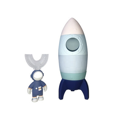 Cor de Rocket Toy Teeth Brush Decoration Customized do bebê do silicone