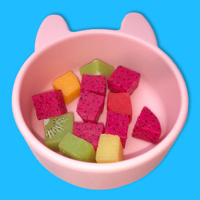 Kitten Shape Silicone Feeding Bowl personalizou bacias infantis de alimentação da sução