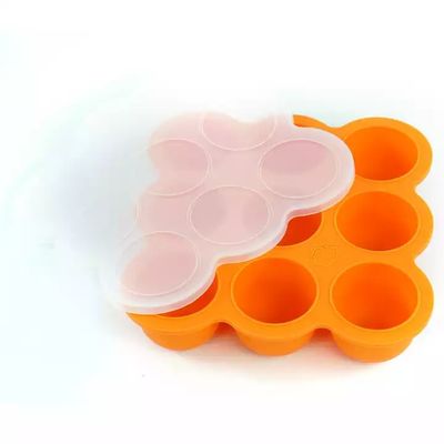 9 placa de alimentação da sução livre de Tray Half Sphere BPA do bebê do silicone das cavidades