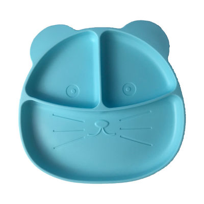 Produto comestível da qualidade de Tray Customized Cat Shape High do bebê do silicone