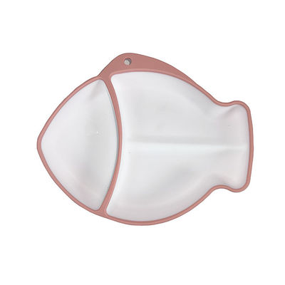 Peixes modernos o jantar dado forma chapeia os utensílios de alimentação do bebê do silicone personalizados