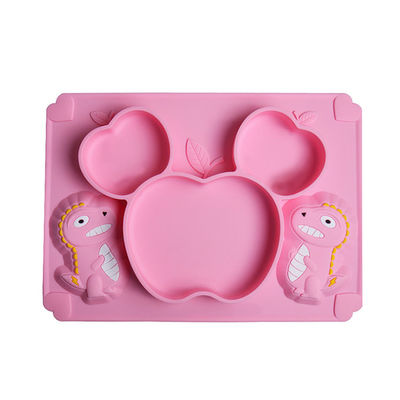 Bacia amigável da placa da colher do grupo dos utensílios de mesa do bebê de Eco das placas das crianças do silicone do alimento