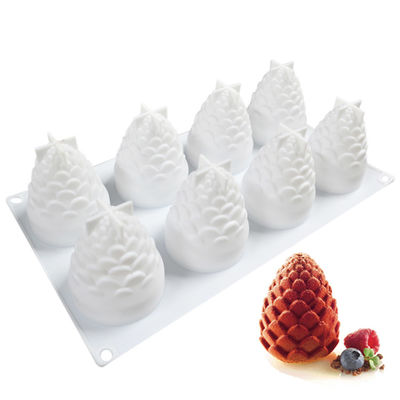 O cozimento feito a mão do silicone da musse do molde do bolo do silicone de Diy molda a forma 3D feita sob encomenda