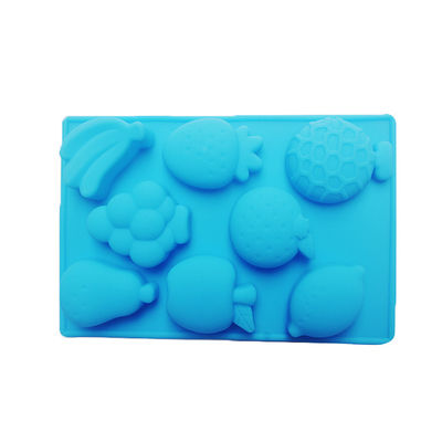 O silicone dado forma fruto do bolo do retângulo molda Diy feito a mão Eco amigável