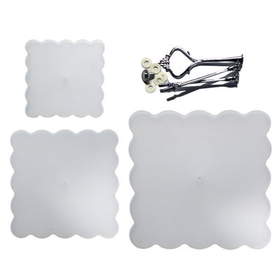 O molde da resina de silicone do quadrado do OEM personalizou moldes feitos a mão da resina de cola Epoxy de Diy