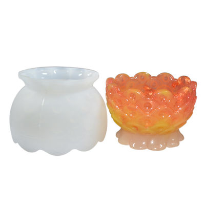 O silicone sustentável da cola Epoxy da resina molda Diy Lotus Shape Bowl feito a mão
