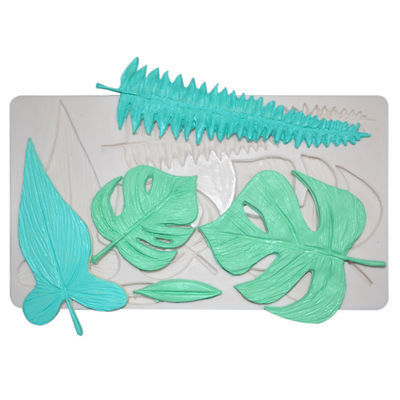 Os utensílios de cozimento do silicone endurecem a folha da ferramenta da decoração dão forma à decoração do bolo do fundente dos moldes do silicone