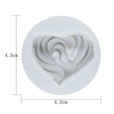 Ferramentas feitas sob encomenda 3d Rose Flower Shape Fondant Mould da decoração do bolo do tamanho dos utensílios do cozimento do silicone