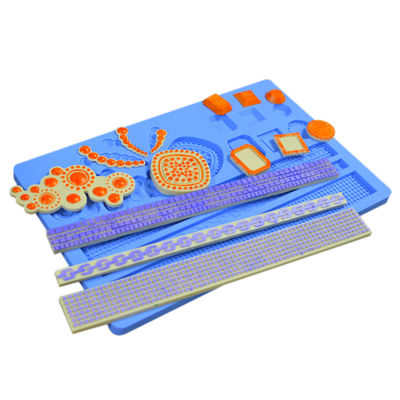 Não-deslizamento feito sob encomenda do tamanho dos utensílios do cozimento do silicone que coze a esteira de Mats Silicone Furniture Fondant Molds