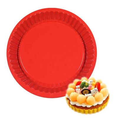 4-9 a polegada cola não a pizza de borracha segura Pan Food Grade do silicone da micro-ondas