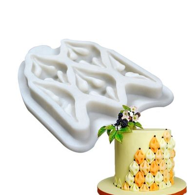 Moldes do silicone do produto comestível 3d, bolo de Diy que decora moldes do fundente
