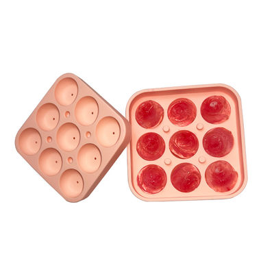 Cavidade 9 sustentável pequena de Rose Shaped Ice Cubes Maker do silicone 1,2 polegadas