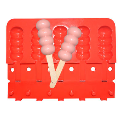 Os moldes sustentáveis LFGB do gelado do picolé do molde feito a mão do gelo do silicone aprovaram