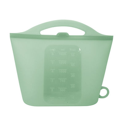 1500ml frutifica armazenamento reusável do alimento do silicone ensaca multi cores sustentáveis