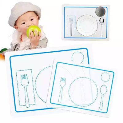 O produto comestível de alimentação lavável de esteira de lugar do silicone do bebê personalizou Logo Printing