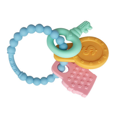 Grampo amigável Ring Teether da chupeta do produto comestível dos produtos do silicone do bebê de Eco