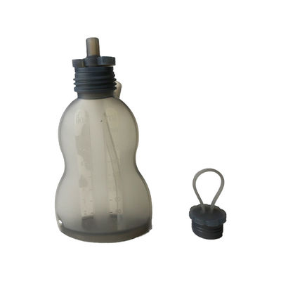 o saco médio do armazenamento do leite do silicone do fluxo dos produtos do silicone do bebê 300ml personalizou