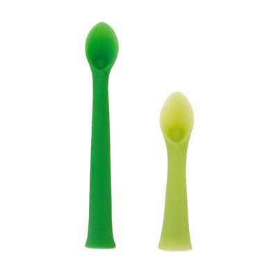 Utensílios livres da alimentação infantil de produto comestível BPA de colher do bebê do silicone da primeira fase