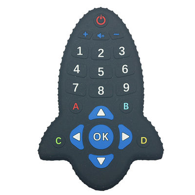 Bebê dado forma Teether do silicone de MHC de controle remoto para brinquedos da mastigação