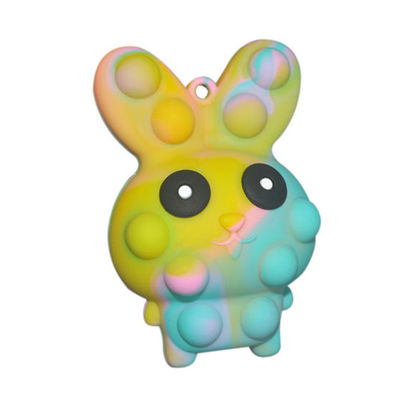 Ovo da páscoa Bunny Pop It Toy, PNF que macio de salto do silicone do olho da pitada brinca