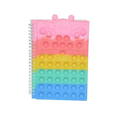 As abelhas do silicone estalam a tampa de volta à inquietação Toy Notebook que da escola A5 afrouxam bolhas espirais