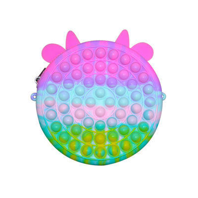Saco da bolsa do silicone de Mini Kids Fidget Cute Chain dos desenhos animados da forma de DIY para a menina